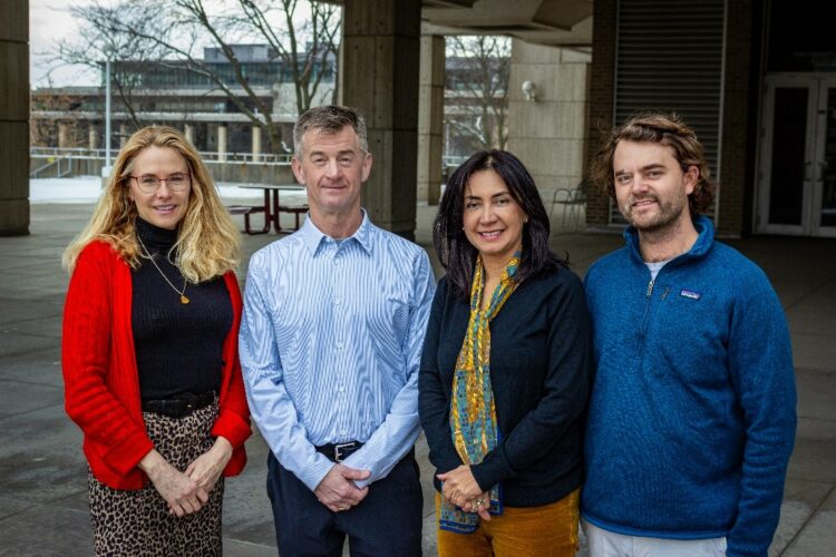 The PFAS research team: Lyn van Swol, Bret Shaw, Cristina Carvajal, Gavin Dehnert.