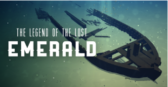 Video game-image of a shipwreck laying at the bottom of a lake